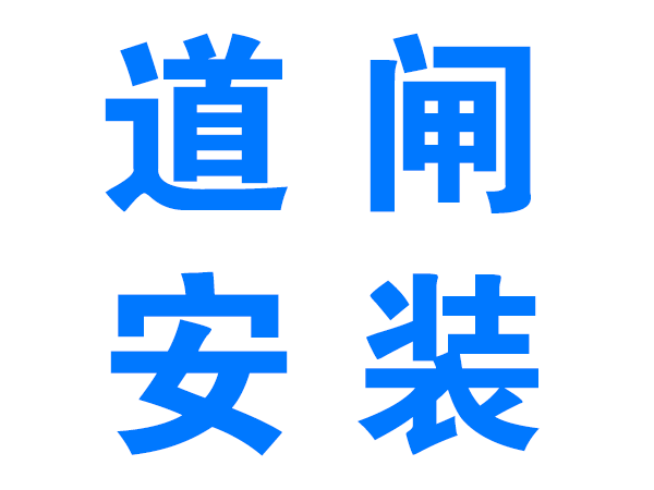 陇南道闸安装